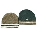 Timberland Mens Reversible Brown / Olive Beanie Hat