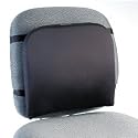 Kensington 82025 Memory Foam Backrest, 14-1/4w x 1-3/4d x 13-1/4h, Black
