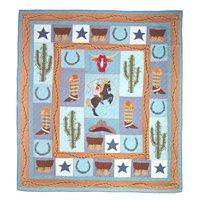 Patch Magic Twin Cowboy Quilt, 65-Inch by 85-Inch On Sale
