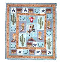 Cowboy Quilt Twin 65" x 85" QTCWBY by Patch Magic