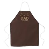 Attitude Apron Really Cool Dad Apron, Brown, One Size Fits Most