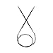 Knitter's Pride Karbonz Knitting Needles Circular 32 inch (80cm) Size US 1 (2.25mm) 110222 with 10 Colorful Stitch Markers