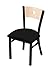 Holland Bar Stool 63018BWNatMplBBlkVinyl 630 Voltaire Chair, Black Vinyl