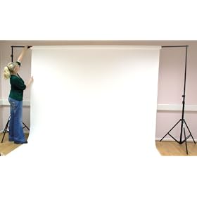ARCTIC WHITE Creativity Photographic Studio Background Paper, 2.72m wide (9') x 11m long (36'), 180gsm heavyweight Backdrop. Special Offer - 4 for the price of 3. Professional Studio and Home Usage, possibly the best quality at the best price. Wrinkle free, no hot-spots, perfect background for the best quality images. Over 50 colours to choose from.