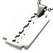 Reversible Razor Blade Stainless Steel Pendant