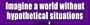 Imagine A World Without Hypothetical Situations - Refrigerator Magnets 7x2 in