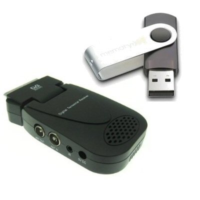 Ex-Pro Scart Digibox Freeview Receiver & Recorder DVB-T Adapter Box & 4GB Pen Drive Storage space