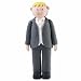 blonde hair groom cake topper