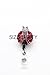 Crystal Red Lady Bug Retractable Badge Reel/ID Badge Holder