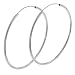Jessica Alba Sterling silver HUGE hoop earrings 2 1/2 inch