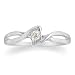 .07ct Diamond Promise Ring set in Sterling Silver ( Sizes 4 to 9)
