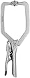 CH Hanson 06207 10-Inch Self-Adjusting Locking Long Reach C-Clamp with Swivel Pads
