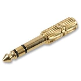 Xxion Premium Quality Gold Plated STEREO Audio Adaptor 6.35mm (1/4 INCH) Jack Plug to 3.5mm Jack Socket - Often used for Headphones