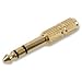 Xxion Premium Quality Gold Plated STEREO Audio Adaptor 6.35mm (1/4 INCH) Jack Plug to 3.5mm Jack Socket - Often used for Headphones