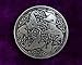 Giant Celtic Horse Buttons - Pewter (Card of 4) 1 1/4