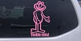 Pink 14in X 7.6in -- Funny Elmo Tickle This Funny Car Window Wall Laptop Decal Sticker