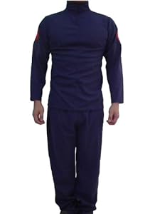 E-Mell Unisex Naruto Cosplay Hatake Kakashi Leaf Village Martial Attire Costume M Dark Blue