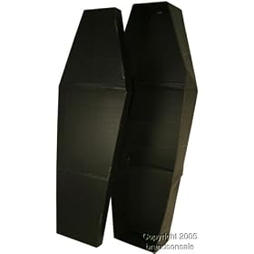 6 Foot Card Board Coffin Casket Halloween Prop