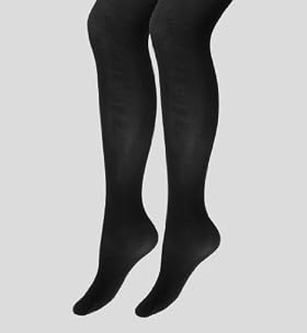 2 Pairs of 40 Denier Opaque School Tights