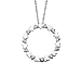 Diamond Heart Pendant in White Gold with Chain