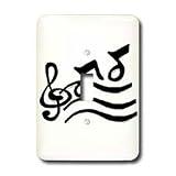 Music - G Clef and Musical Notes - Light Switch Covers - single toggle switch