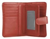 Bosca Ladies Credit Wallet Scarlet