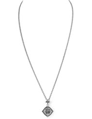 Lori Bonn® Sterling Silver "Mojo" Green Amethyst Petal Drop Pendant Necklace