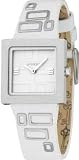 Fossil Jr9643 Ladies White Leather Strap Silver Dial