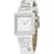 Fossil Jr9643 Ladies White Leather Strap Silver Dial