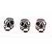 Antique Silver Plated Fits Pandora Skull Bead, 14mm (3)