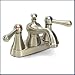 Brushed Nickel Bathroom Lavatory Faucet with Lever Handles Brushed Nickel Bathroom Lavatory Faucet with Lever Handles