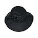 FLH Cute Bucket Rain Hat w/Buckle Accent, 3.5 inch Wide Brim, Roll-Up Packable
