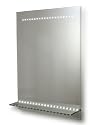 LED Illuminated Bathroom Mirror, 700 x 500mm IP44 Rated with On/Off  Infra-Red Sensor, Demister Pad and Shaver Socket