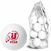 Utah Utes 15 Golf Ball Clear Pack