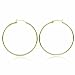 Jewelry : Vermeil (24k Gold over Sterling Silver) Large 49mm Hoop Earrings