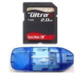 Electronics : Sandisk Secure Digital Memory Card 2GB Ultra with USB 2.0 Card Reader
