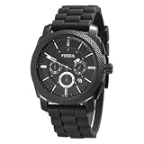 Fossil Men's Black Silicone Watch