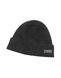 Emporio Armani Black Logo Label Cashmere Skull Cap