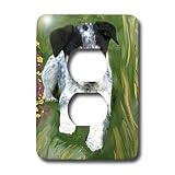 Dogs Australian Cattle - Australian Cattle Puppy - Light Switch Covers - 2 plug outlet cover
