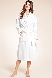 Per Una Cotton Rich Striped Velour Dressing Gown