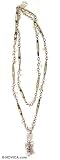 Quartz long necklace, 'Her Story'
