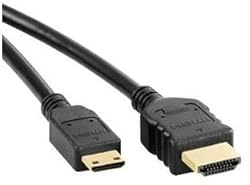 ADVANCED HIGH SPEED DIGITAL 5 FT HDMI to MINI HDMI HIGH DEFINITION DIGITAL INTERCONNECT VIDEO CABLE Supports: 1440p,1080p,1080i,720p,480p, HDMI Category 2 Certified. Supports up to 7.1 Dolby Digital Audio. (Replaces Any HDMI Type C to Type A Cable including Sony's VMC15MHD, Canon HTC-100, Panasonic RP-CDHM15-K)