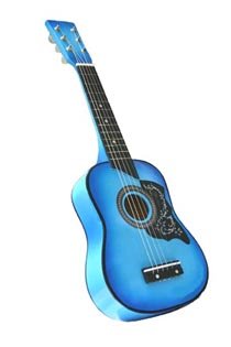 25 Inch Blue Acoustic Toy Guitar for Kids with Carrying Bag and Accessories  DirectlyCheap TM Translucent BlueB005MZP3A0