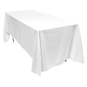 Buy 70 x 120 Inch Polyester Tablecloth White by LinenTablecloth
