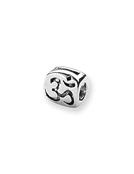 OM Symbol Charm in Silver for 3mm Charm Bracelets