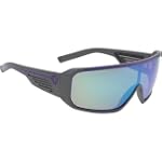 Spy Tron Sunglasses - Spy Optic Look Series Race Wear Eyewear - Matte Grey/Grey with Multi Layer Green / One Size Fits All