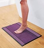JML Magic Carpet (40 x 70cm) Floor Mat - Purple - Makes Dirt Disappear!