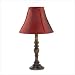 Burgundy Shaded Table Lamp