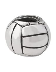 Volleyball Charm in Silver for 3mm Charm Bracelets