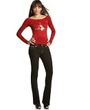 Baby Phat - Baby Phat Boat-Neck Long-Sleeve Logo Sweater & Dark Hipster Jeans with Embroidered Back Pockets